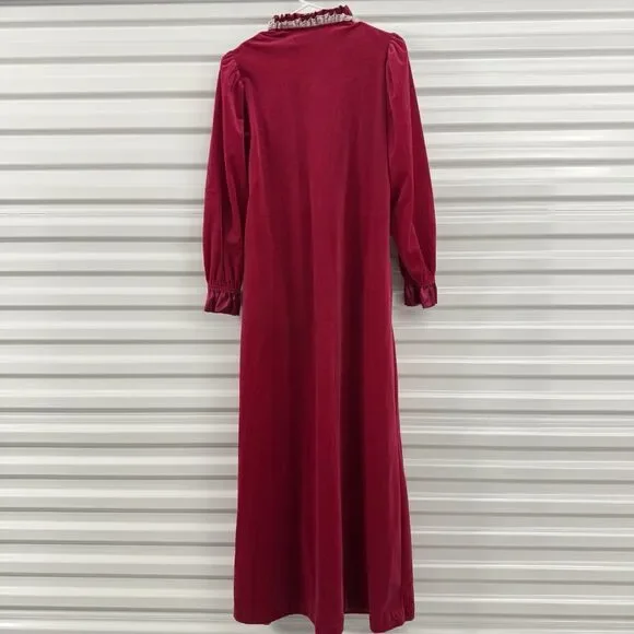 Vtg Donna Richard Gilligan Omalley Nightgown Women Pettite Lace Pockets USA - Picture 2 of 13